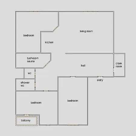 150m2 Center Three Bedrooms Wellness